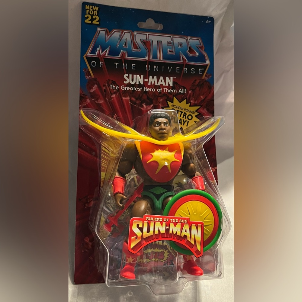 Mattel Masters Of The Universe Sun-Man Action Figure New